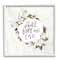 Stupell Industries Faith Hope and Love Sentiment Floral Cotton Wreath Framed Wall Art